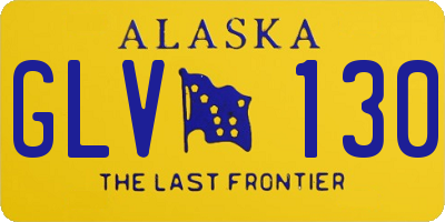 AK license plate GLV130