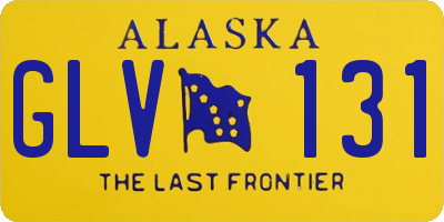 AK license plate GLV131