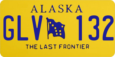 AK license plate GLV132