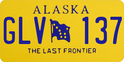 AK license plate GLV137