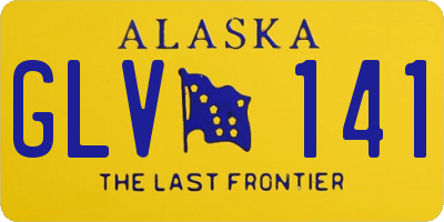 AK license plate GLV141