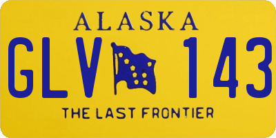 AK license plate GLV143