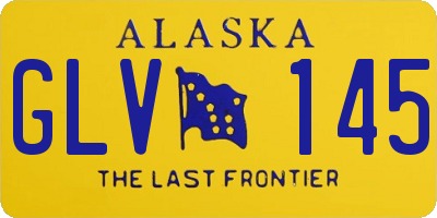 AK license plate GLV145