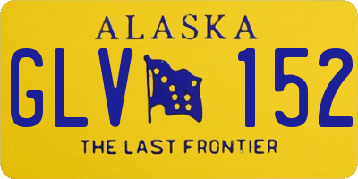 AK license plate GLV152