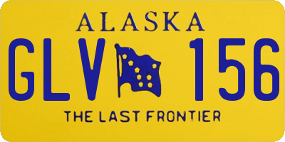 AK license plate GLV156