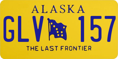 AK license plate GLV157