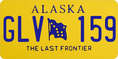 AK license plate GLV159