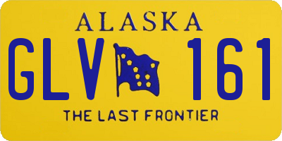 AK license plate GLV161