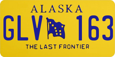 AK license plate GLV163