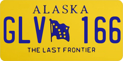 AK license plate GLV166