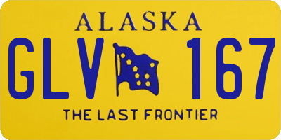 AK license plate GLV167