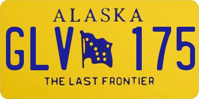 AK license plate GLV175