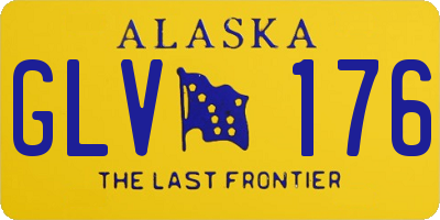 AK license plate GLV176