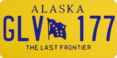 AK license plate GLV177