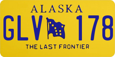 AK license plate GLV178