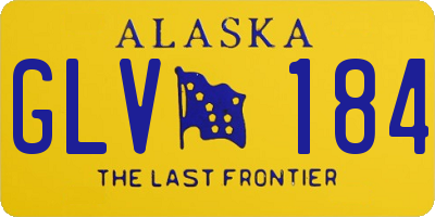 AK license plate GLV184