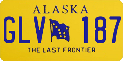 AK license plate GLV187