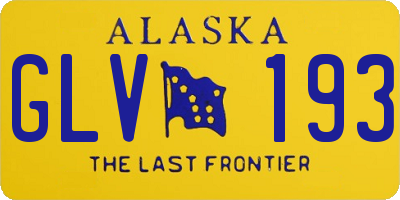 AK license plate GLV193