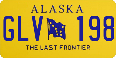 AK license plate GLV198