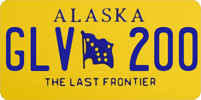AK license plate GLV200