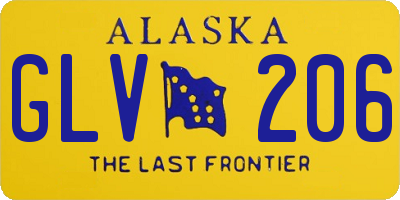 AK license plate GLV206