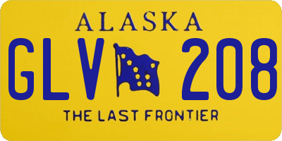 AK license plate GLV208