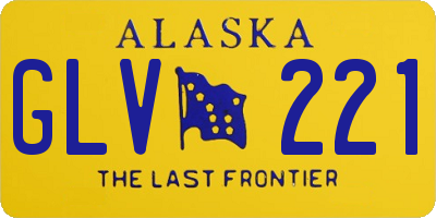 AK license plate GLV221