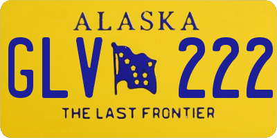 AK license plate GLV222