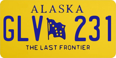 AK license plate GLV231