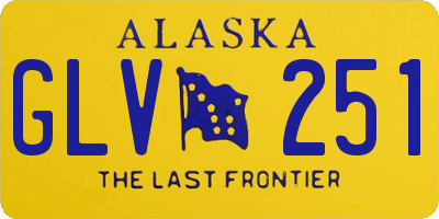 AK license plate GLV251