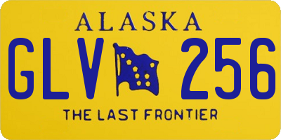 AK license plate GLV256