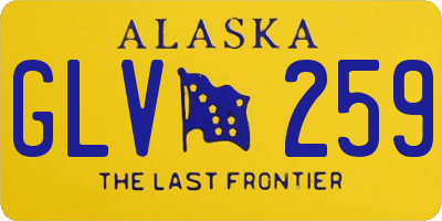 AK license plate GLV259