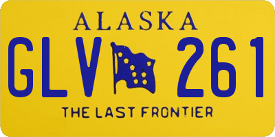 AK license plate GLV261