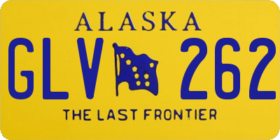AK license plate GLV262