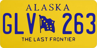AK license plate GLV263