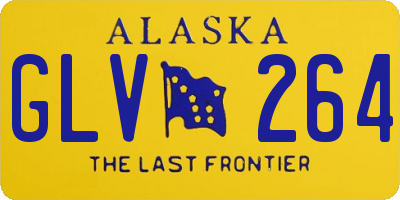 AK license plate GLV264