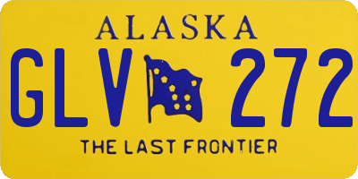 AK license plate GLV272