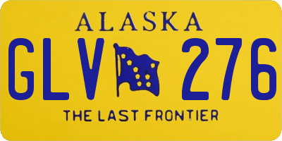 AK license plate GLV276