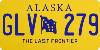 AK license plate GLV279