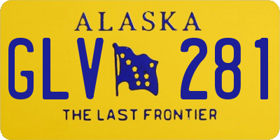 AK license plate GLV281