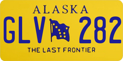 AK license plate GLV282