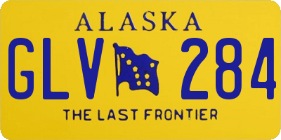 AK license plate GLV284