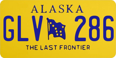 AK license plate GLV286