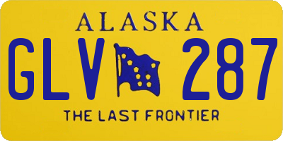 AK license plate GLV287