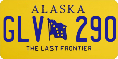 AK license plate GLV290