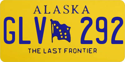 AK license plate GLV292