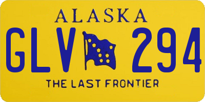 AK license plate GLV294