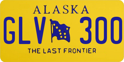 AK license plate GLV300