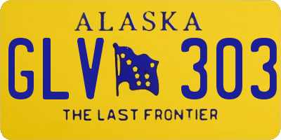 AK license plate GLV303