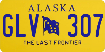 AK license plate GLV307